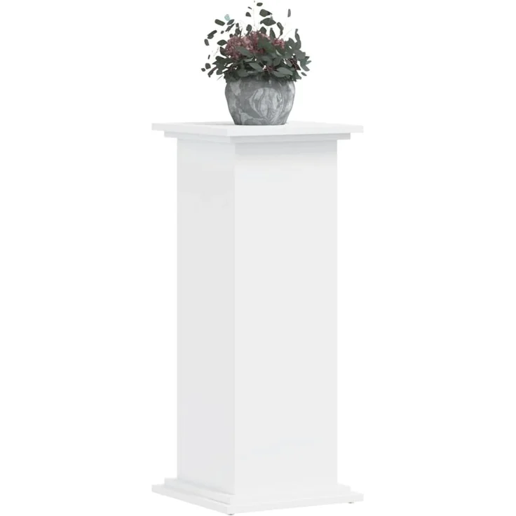 vidaXL Pflanzenständer Weiß 33x33x80 cm Holzwerkstoff 852969 – Bild 2