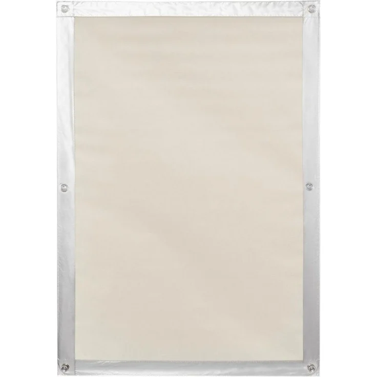 Dachfensterrollo Haftfix Hitzeschutz Abdunkelung, LICHTBLICK ORIGINAL, verdunkelnd, ohne Bohren, verspannt, Haftfix, mit Thermobeschichtung, mit Saugnapf, Beige, B94 x H96 cm – Bild 1