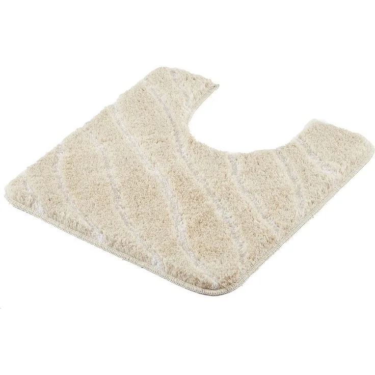 Kleine Wolke WC-Vorleger Tram caramel Polyacryl 55 x 55 cm mit Ausschnitt