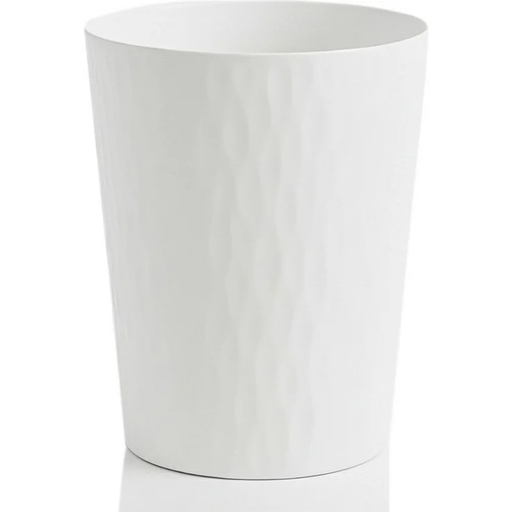 Sinoba Papierkorb moderner Mülleimer Papiereimer 9099, rund, 12 l, Weiß – Bild 1