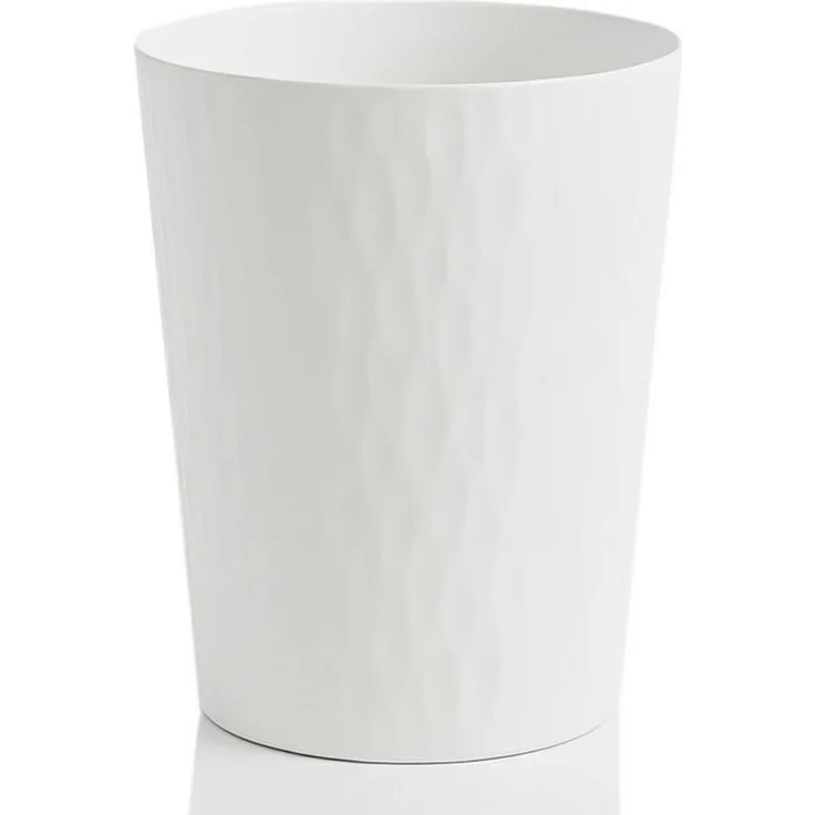 Sinoba Papierkorb moderner Mülleimer Papiereimer 9099, rund, 12 l, Weiß