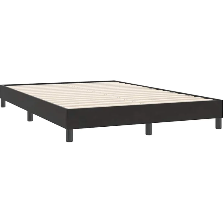 vidaXL Boxspringbett ohne Matratze Schwarz 160x220 cm Samt 3315881 – Bild 7