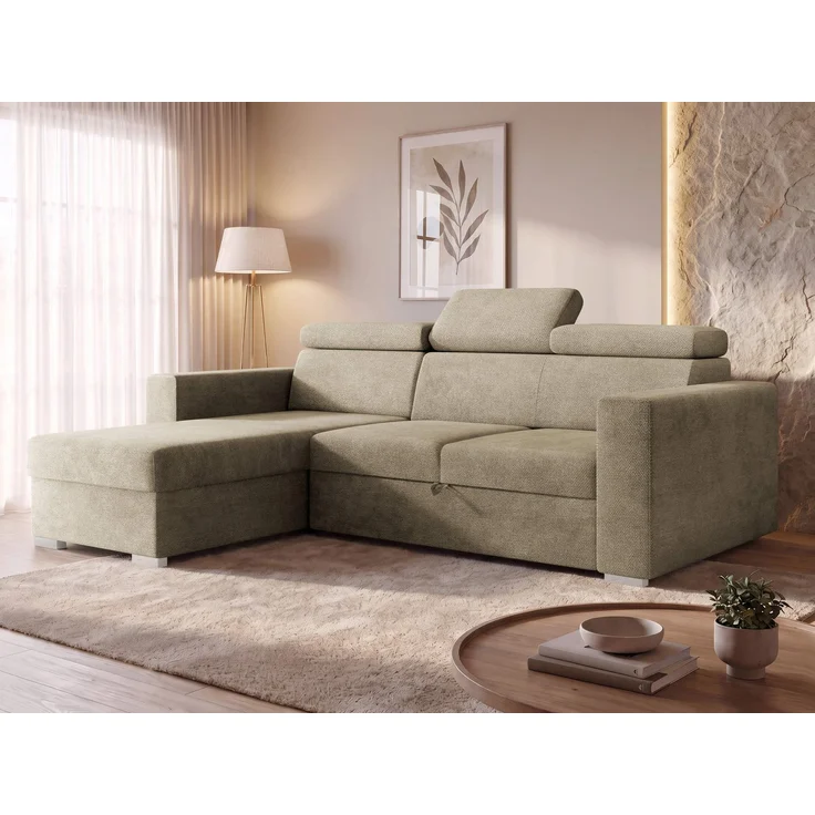 Mirjan24 Ecksofa Porabi 2rLC (Farbe: Lumo 30), 87 x 170 x 235 cm – Bild 1
