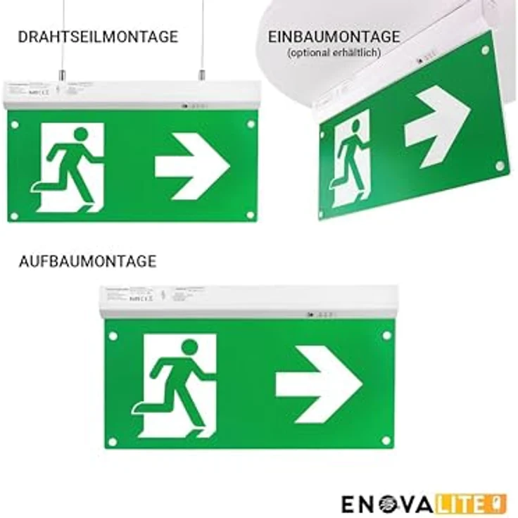 ENOVALITE Arbeitsleuchte ENOVALITE LED-Fluchtwegleuchte, 200102, inkl. – Bild 7