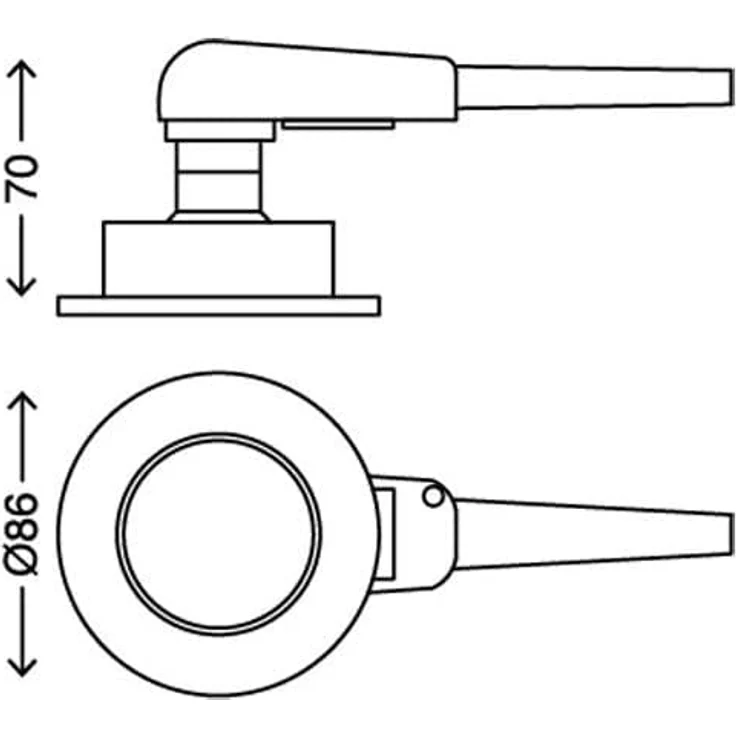 Briloner Leuchten Einbaustrahler Set, schwenkbar, 230V, LED Einbaulampe mit warmweißem Licht, 3 Watt, 250 Lumen – Bild 4