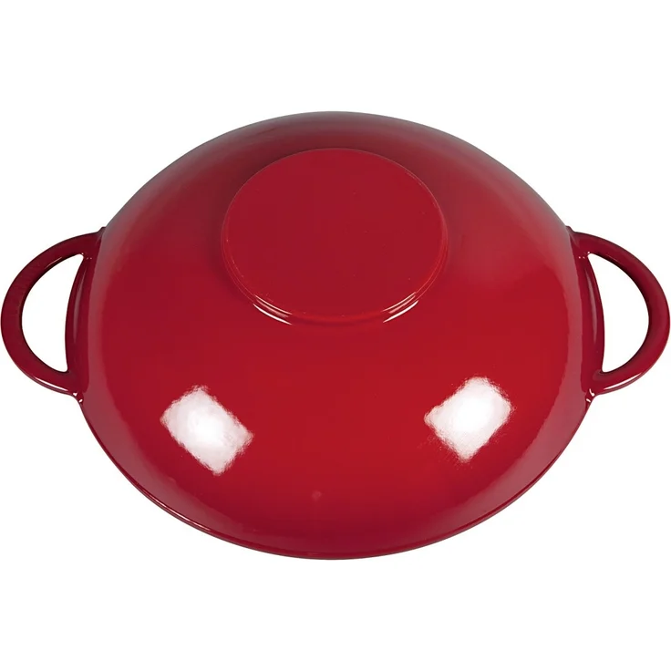 STAUB Wok nClassic Gusseisen 5,7 l Ø37cm kirschrot – Bild 4