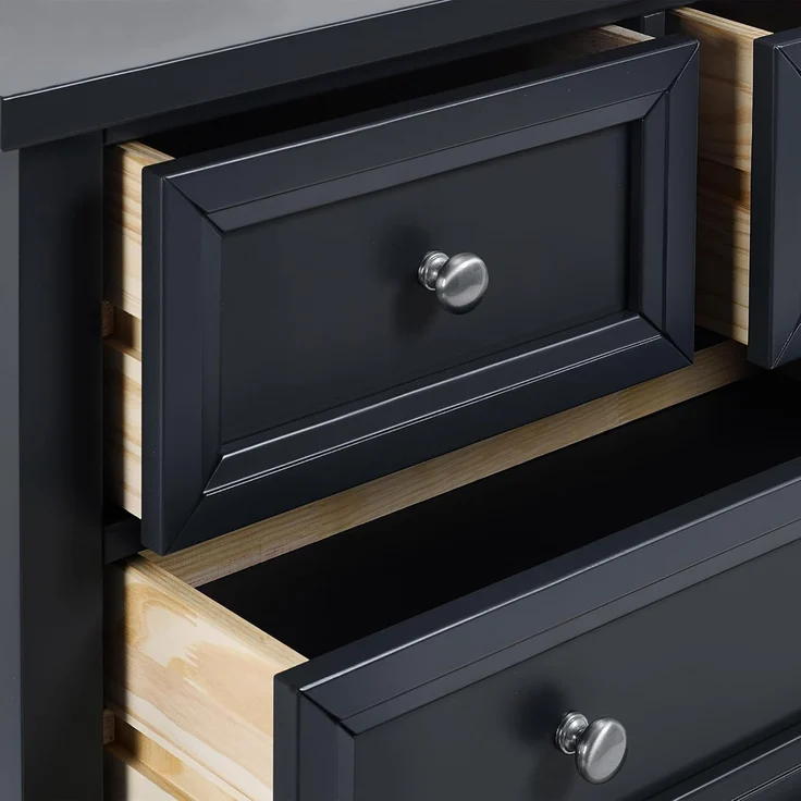 Julian Bowen Maine Kommode mit 3+2 Schubladen, Anthrazit, Holzwerkstoff, Einheitsgröße – Bild 6