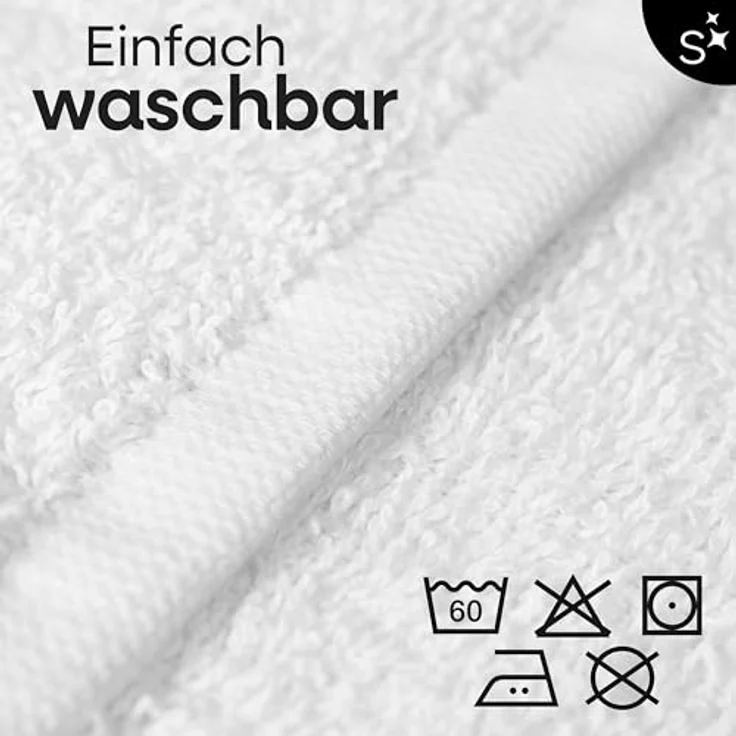 Slummer Seiftuch 10er Set Seiftücher Gesichtshandtücher 30x30 cm Waschlappen, Frottier - 100% Baumwolle (Set, 10-St), Gesichtstuch – Bild 7