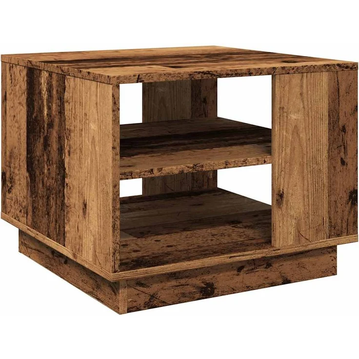 vidaXL Couchtisch Altholz-Optik 55x55x42 cm Holzwerkstoff 856802
