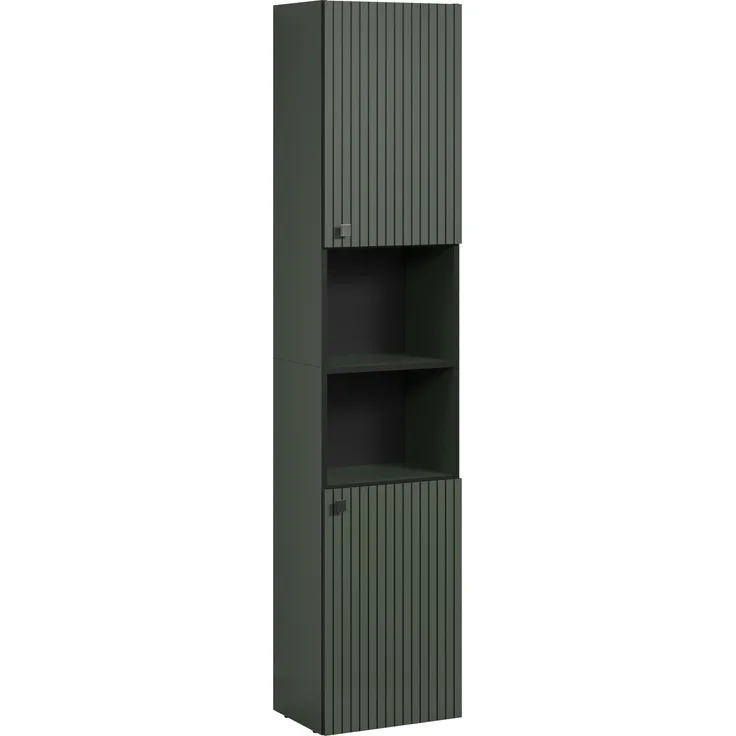 Badezimmer Hochschrank Bliss in grün 40 x 186 cm