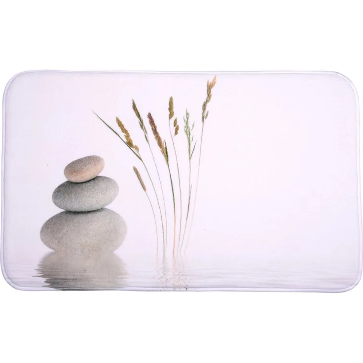 Sanilo Badematte Balance, 50 x 80 cm, sehr weich, rutschfest, waschbar und schnelltrocknend, Polyester, rechteckig