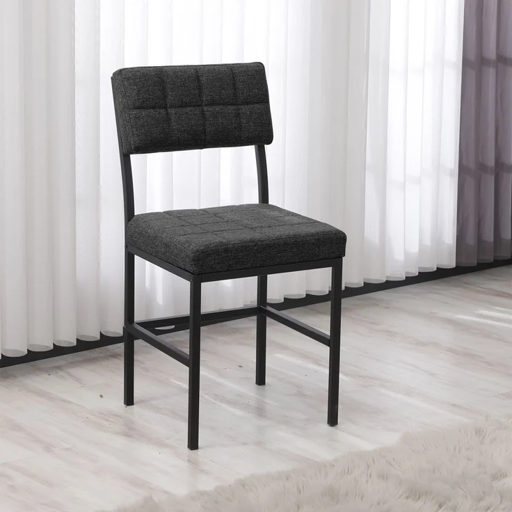 Skye Decor 'Dubai - Anthracite' Stuhl, Anthrazit, 40 x 82 x 40 cm – Bild 1