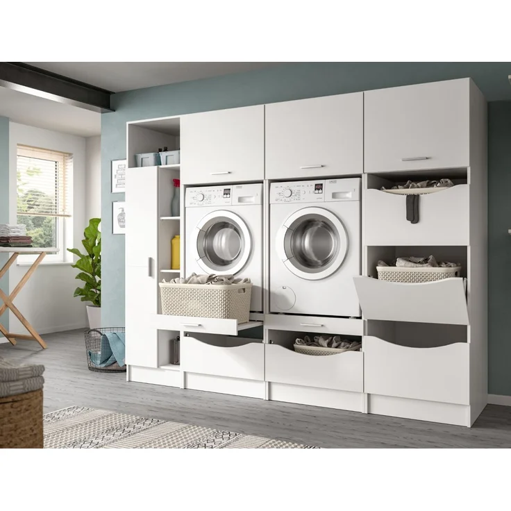 Waschmaschinenumbau Set Flexy in weiß 242 x 196 cm – Bild 6