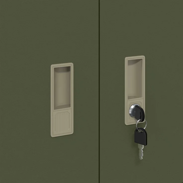 vidaXL Aufbewahrungsschrank 2 stk. Olive Grün 60 x 40 x 160 cm Stahl 3438751 – Bild 11