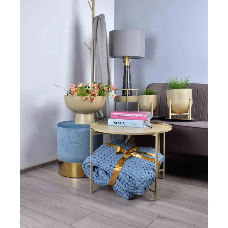 Pflanzgefäß MONDEX SWEN 24 x 26 cm / 18,5 x 21 cm Beige 2er-Set – Bild 3