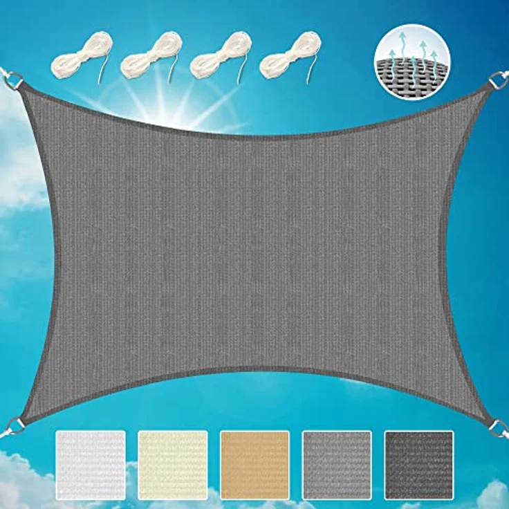 Sol Royal SolVision HDPE Sonnensegel HS9 Rechteck Anthrazit, 300x200 cm – Bild 2