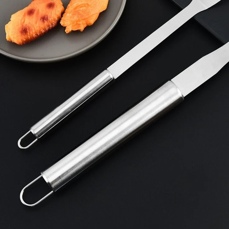 ABC Grillgabel aus Edelstahl, für Geflügel, Braten und Grillgut – Bild 4