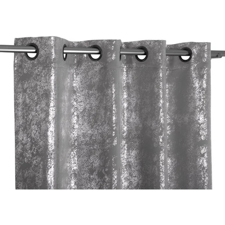 Beautex Vorhang Vorhang mit Ösen 140x260 cm blickdicht verdunkelung Gardine, Stardust (1 St), Ösen, blickdicht – Bild 4