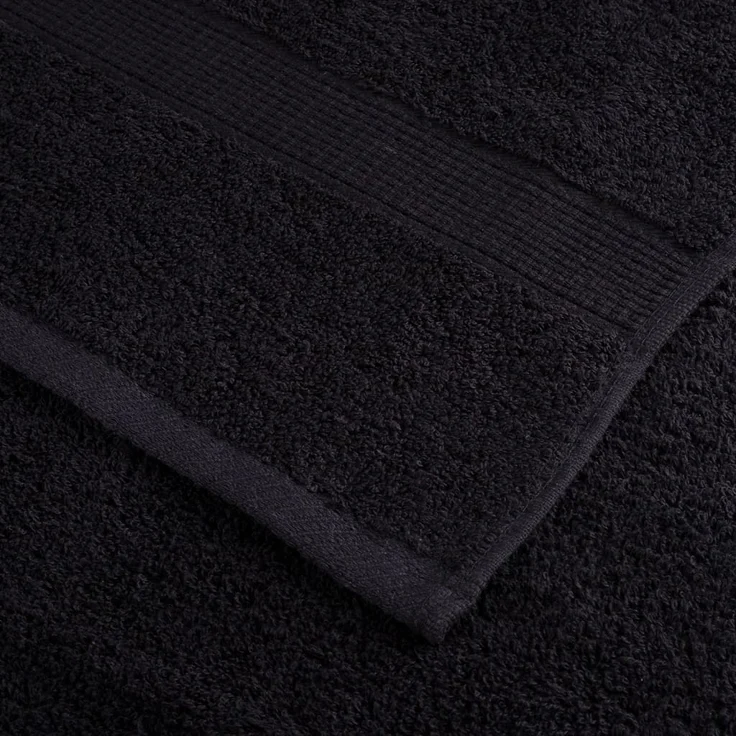 vidaXL Premium-Gästetücher SOLUND 4 Stk. Schwarz 30x50 cm 600 g/m² 137423 – Bild 5