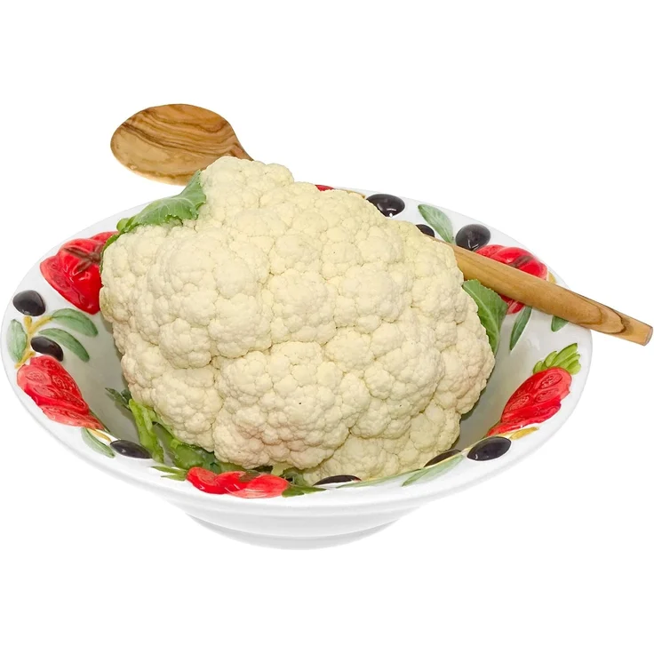Lashuma Obstschale Tomate Olive, Keramik, (1-tlg), Pasta Schüssel rund Ø 27 mit Relief Dekor – Bild 6