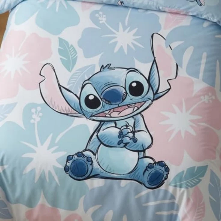Lilo & Stitch Bettwäsche-Set Bettbezug 140 cm x 200 cm Kopfkissenbezugs 65 cm x 65 cm – Bild 5