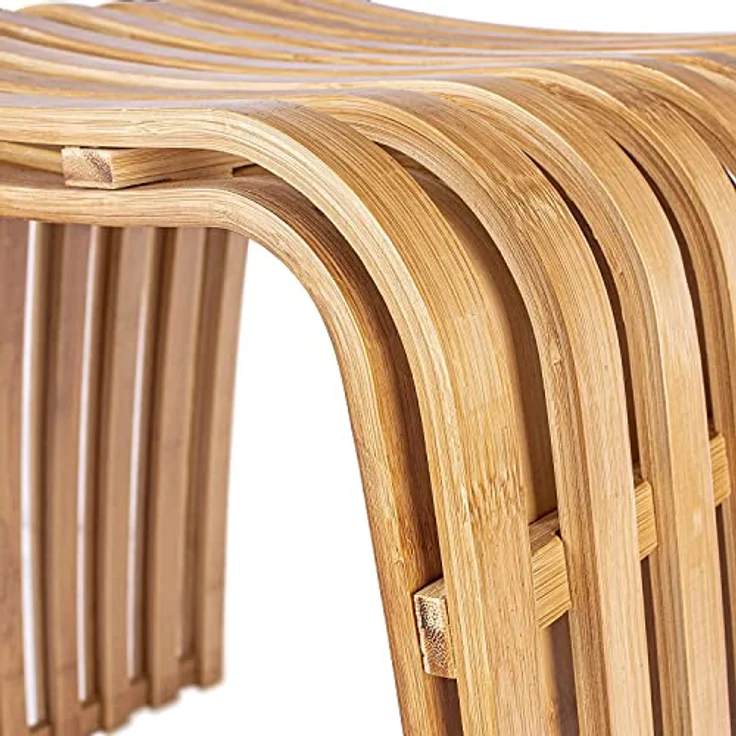 Schulte Badhocker aus Natur Bambus, 46 cm hoch, rutschfest, Traglast 130 kg, stabil und ergonomisch – Bild 4