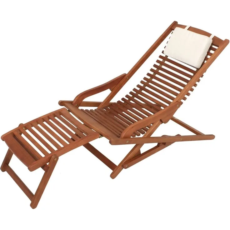 VIP Lounger Deckchair Liegestuhl aus 100% Eukalyptus