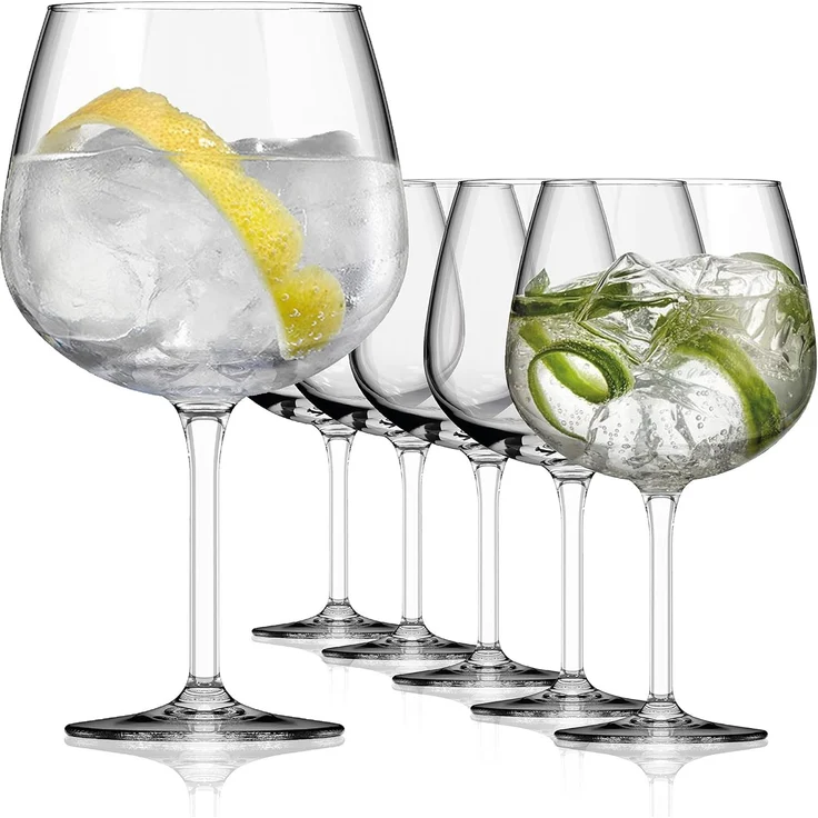 SAHM Cocktailglas Sahm Bauchiges Gin Gläser Set (6 STK) - Große Ballon Gläser, 6-tlg, Edles Glas, 100% recyclebar. – Bild 1
