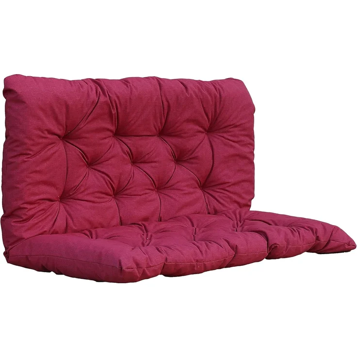 Ambientehome Set mit 1 Sitzkissen - 120 x 98 x 8 cm - Rot – Bild 1