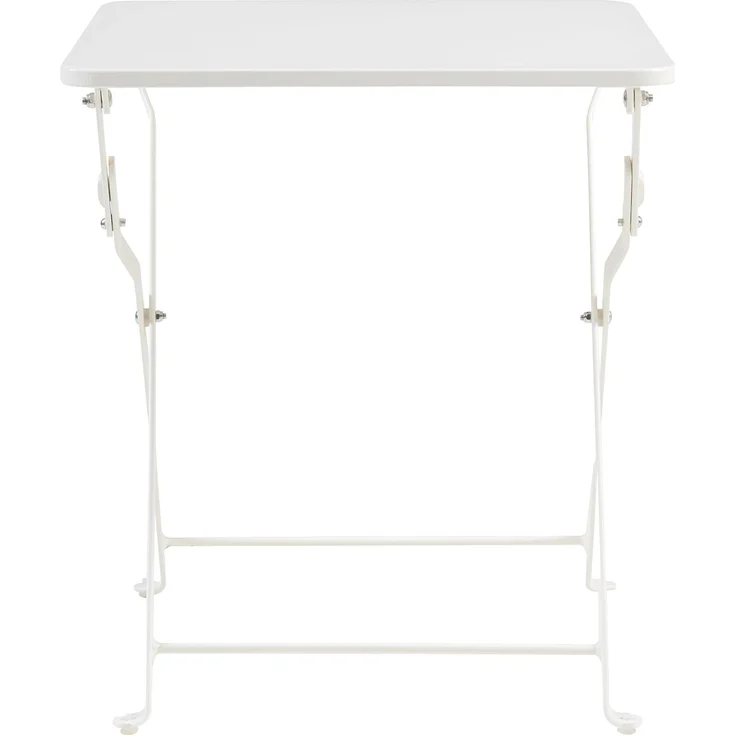 Klapptisch Vegårshei Stahl 45x40x40 cm Weiß [en. casa] – Bild 5