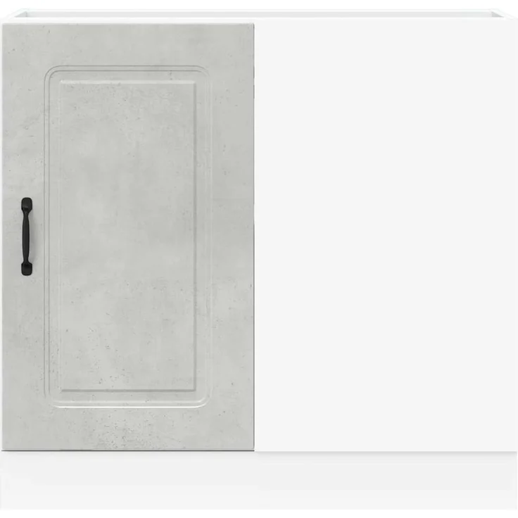 vidaXL Küchenunterschrank Kalmar Betongrau Holzwerkstoff 854322 – Bild 4