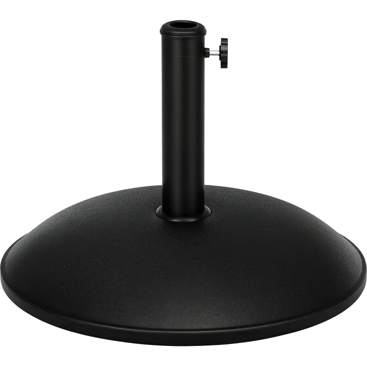 Outsunny Schirmhalter Basis 20kg, Stahlrohr(Modell1), für Stöcke bis Ø 48 mm, Sonnenschirmfuß, 1 tlg, Schirmständer