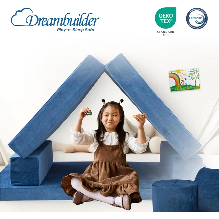 Dailydream Kindersofa Dailydream Dreambuilder Play-n-Sleep Spielsofa für Kinder – Bild 2