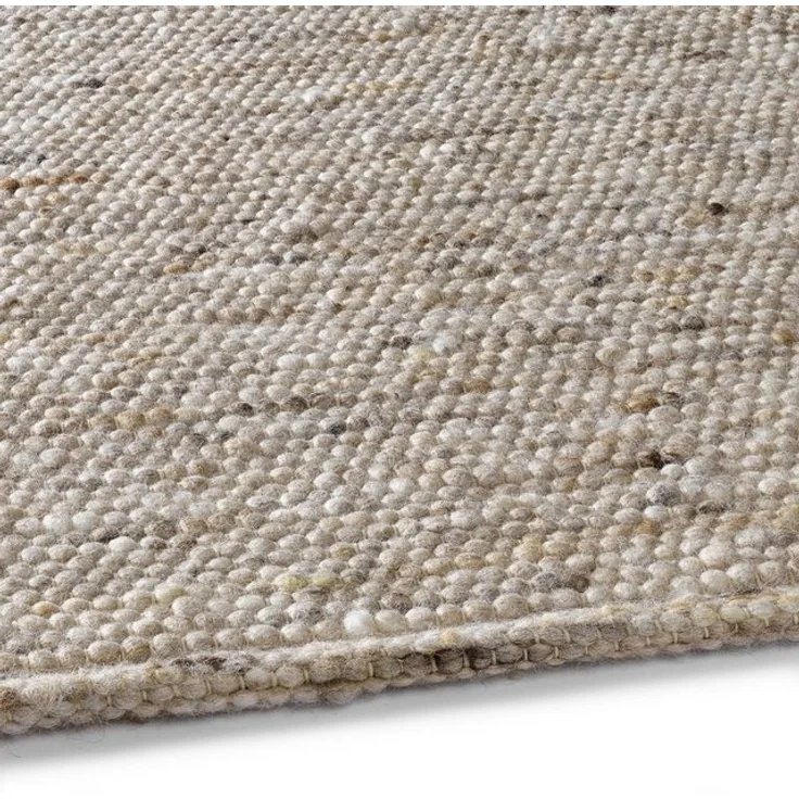 TaraCarpet Wollteppich TaraCarpet Handwebteppich Helsinki, rechteckig, Höhe: 10 mm, gewalkter Wohnzimmer-Teppich Schurwolle Schlafzimmer Esszimmer 070x130 – Bild 4