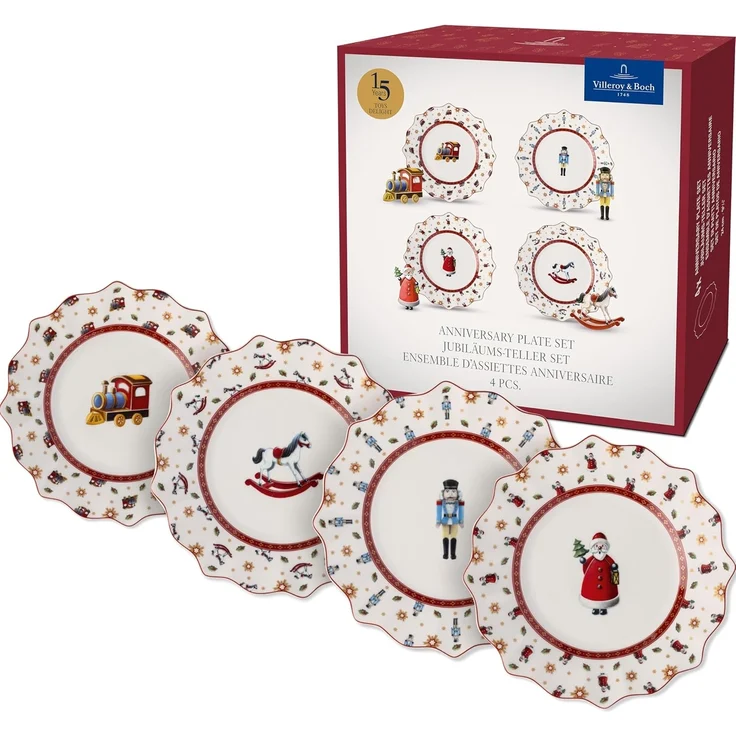 Villeroy & Boch Toy's Delight Jubiläums-Teller Set 4-teilig – Bild 1
