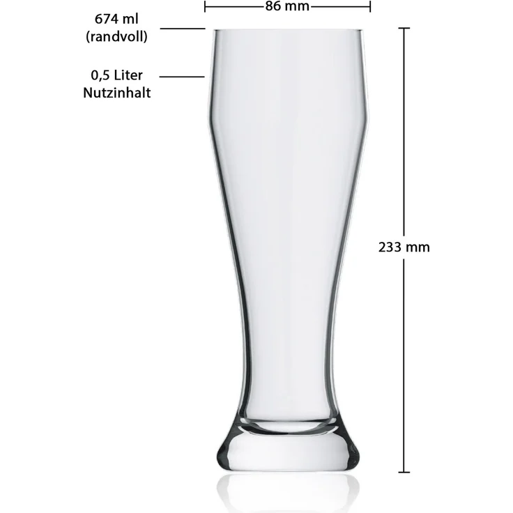 Rastal Ranft Weizenbierglas 0,5 l 120er Set – Bild 2