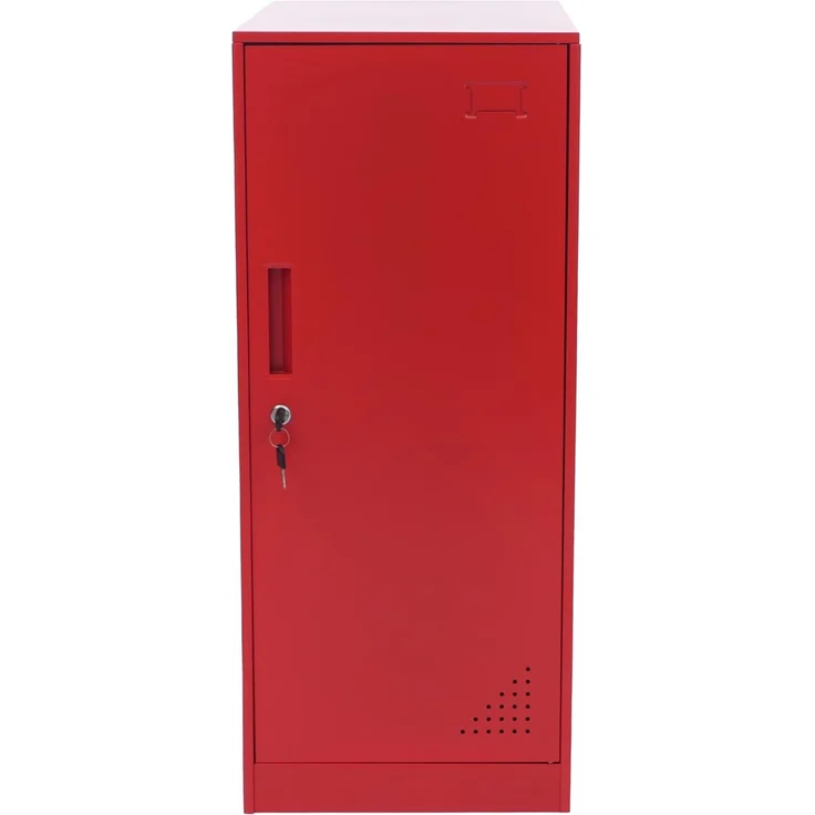 Spind HWC-P63, Schließfach Wertfachschrank Schließfachschrank Tür Kleiderstange, 90x38x45cm Stahl ~ rot – Bild 8