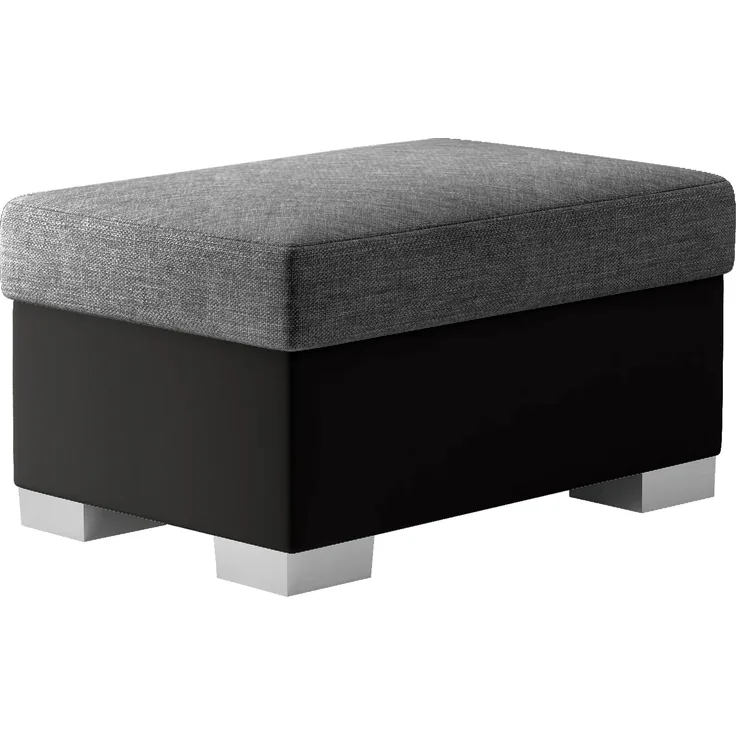Pouf R4, Fußhocker, Dunkelgrau