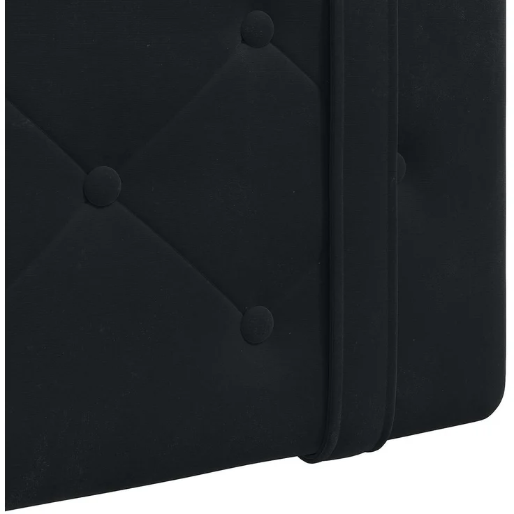 vidaXL Hängendes Kopfteil Schwarz Samt 5 x 90 x 55 cm – Bild 8