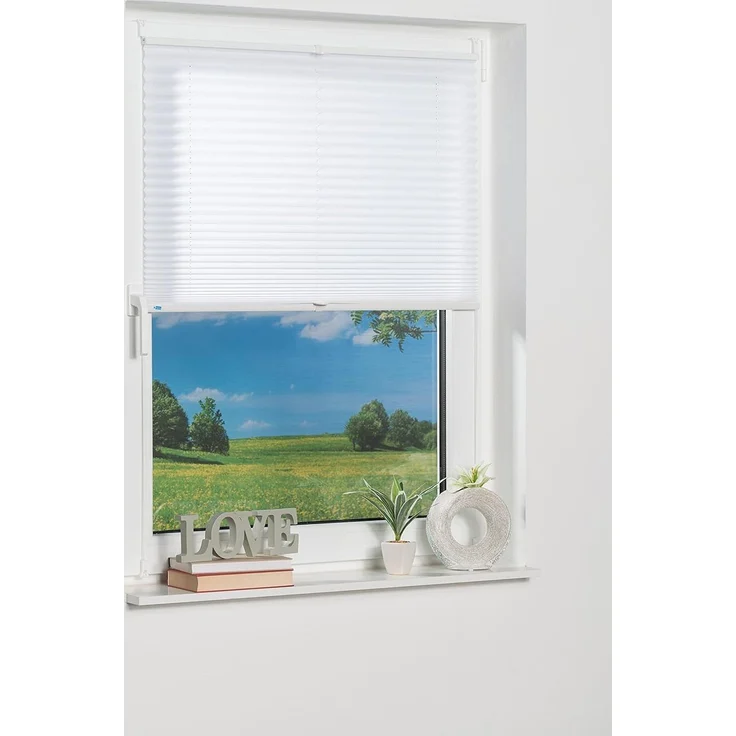 K-home 421614-40 Klemmfix-Plissee, Weiß, 30x130 cm – Bild 4