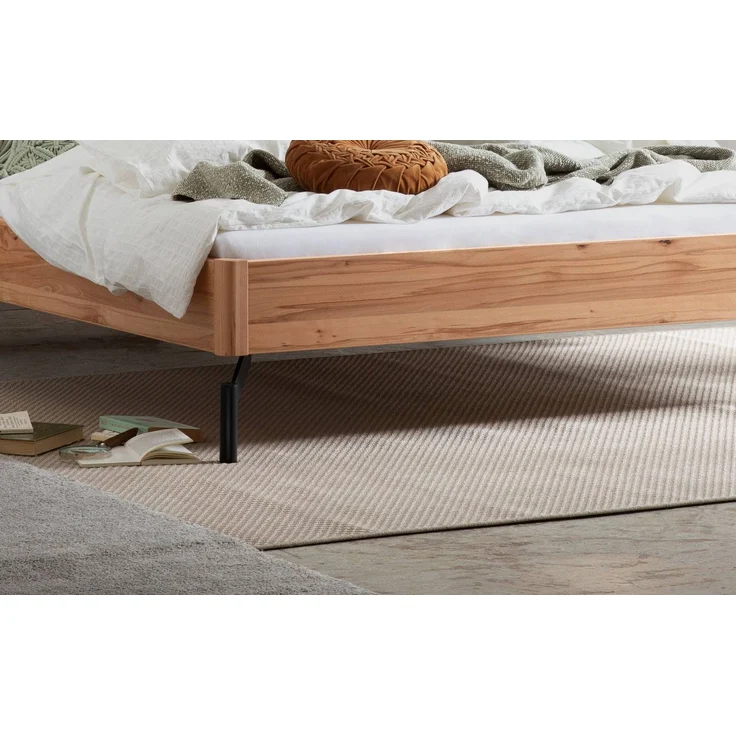 Hasena Massivholzbett Broni Wildbuche mit Polster-Kopfteil 180x200 cm – Lounge – Bild 4