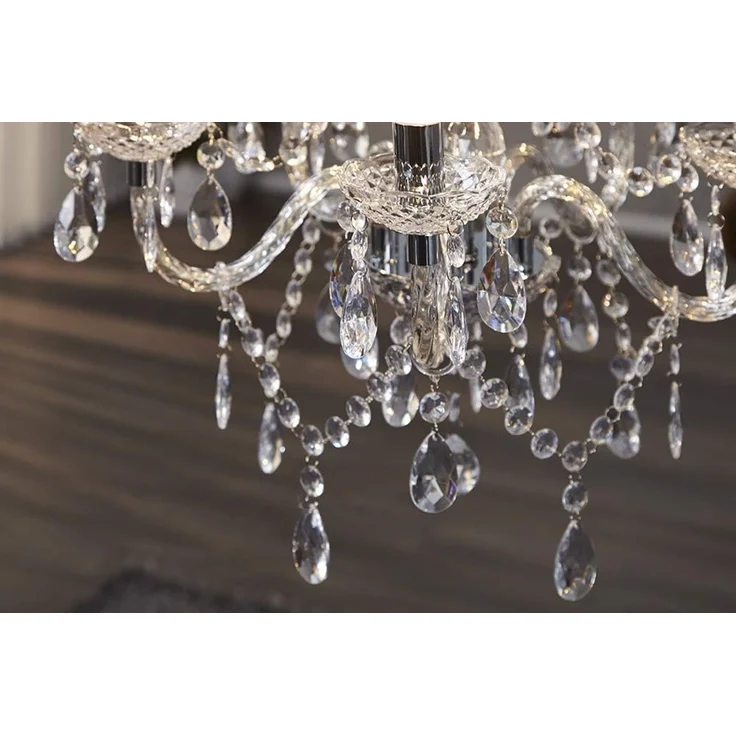 riess-ambiente Kronleuchter CRYSTAL 55cm klar, ohne Leuchtmittel, Hängelampe · Wohnzimmer · Acryl · Schlafzimmer · Barock Design – Bild 4