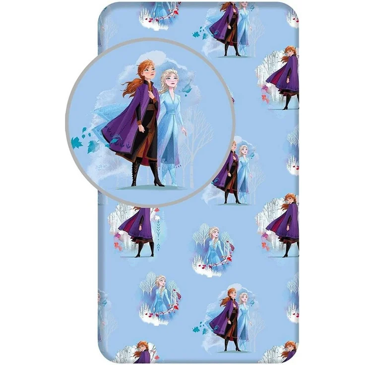 Disney Frozen Spannbettlaken 90x200 cm – Baumwolle – Kinderbett Bezug – Bild 3