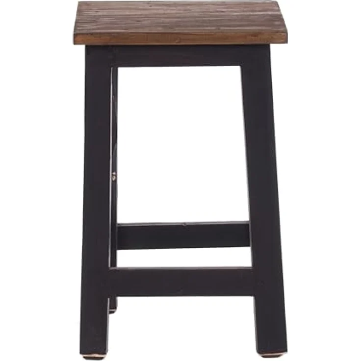 DESIGN DELIGHTS Hocker Sitzhocker MADERO, 48x30cm(HxB) Altholz Holzhocker, massivholz Hocker – Bild 2