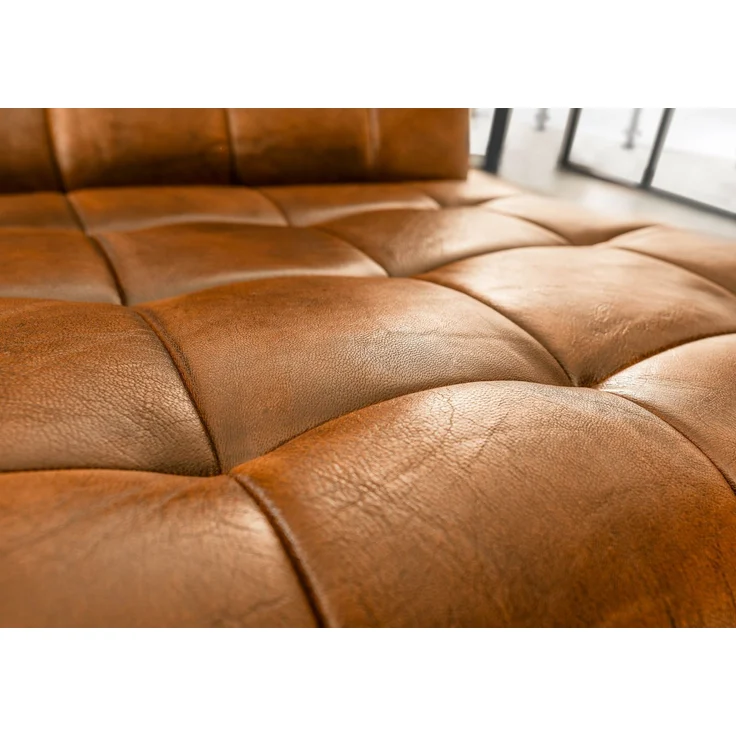 Sessel Echtleder 64x76x83 cognac IRON LABEL #13 – Bild 5
