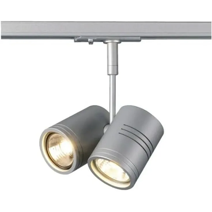 SLV No. 143432 BIMA 2 Spot silbergrau GU10 inklusive 1-Phasen-Adapter