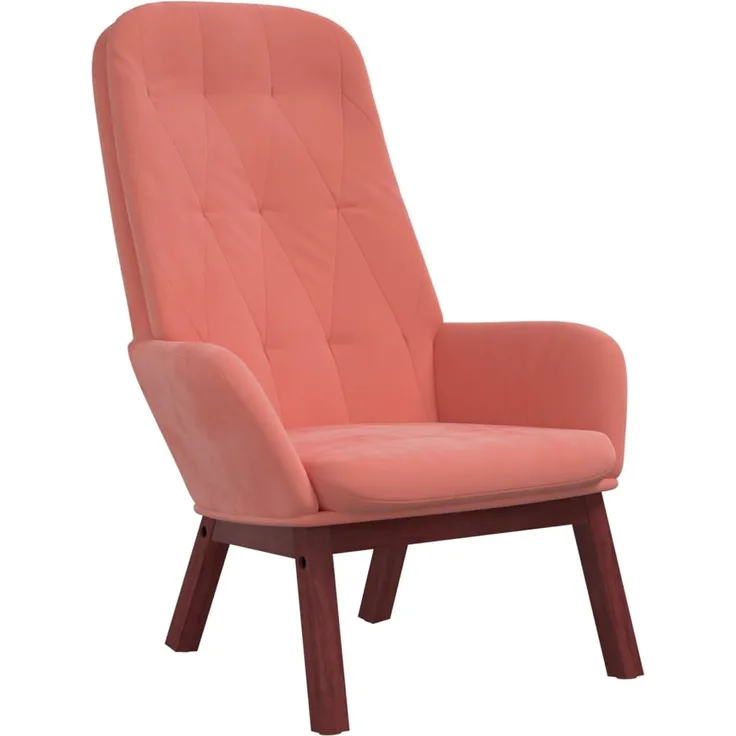 Relaxsessel Rosa Samt [341222]