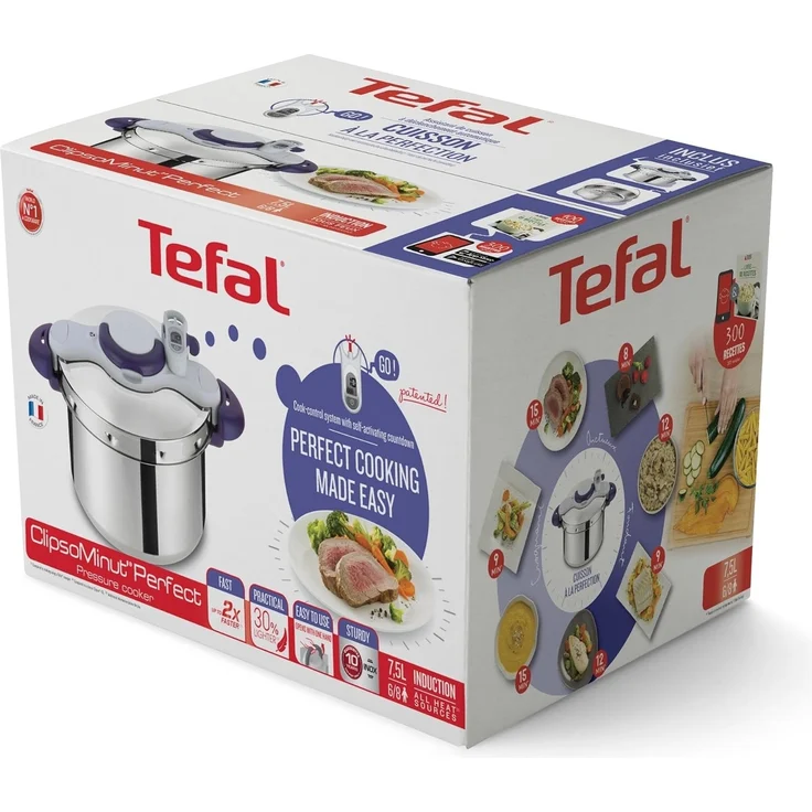Tefal Clipsominut Perfetct 6L Rot, Edelstahl – Bild 6