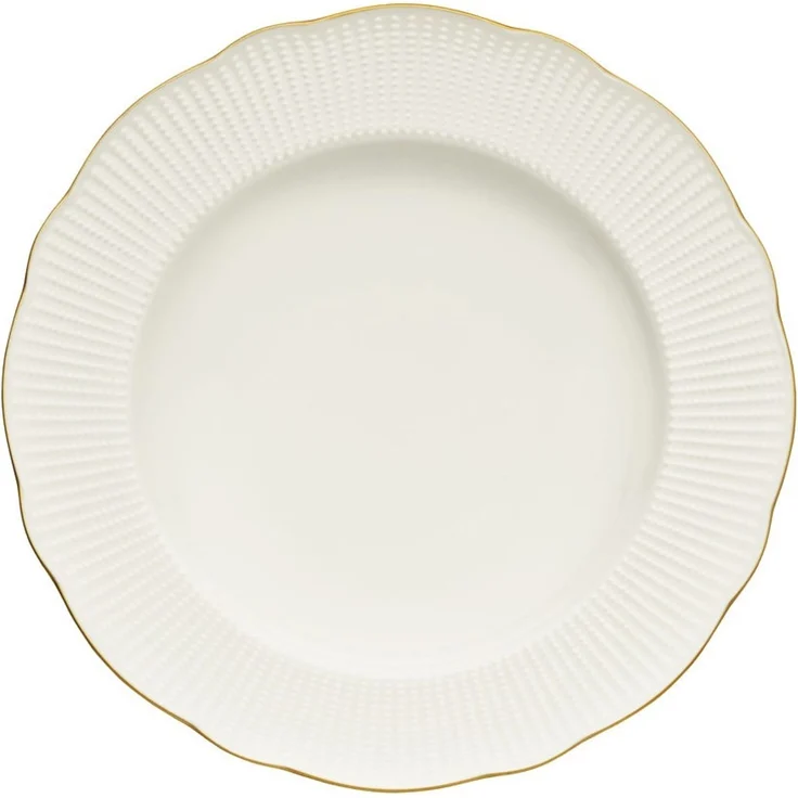 Hermia Concept 'BNILY26YT20' Tafelservice (26-teilig), Weiß / Gold, 28 x 15 x 3 cm – Bild 6