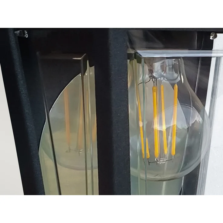 Elstead Lighting Deco Lane Wandleuchte 1-Light Schwarz IP44 E27 – Bild 5